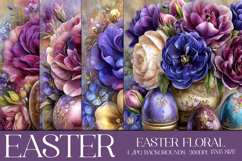 Easter Background, Easter Flowers, Spring Backgrounds, s7 Product Image 1