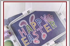 Easter bunny flower Happy Easter machine embroidery design Product Image 4