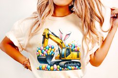 Easter Excavator PNG, Easter Kids PNG, Easter Sublimation Product Image 2