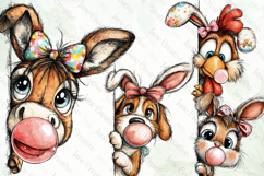 Easter Farm Animal Clipart Product Image 1