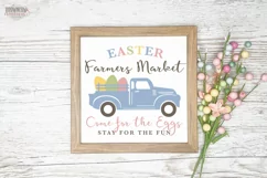 Easter Farmers Market Farmhouse Sign SVG | Cut File Product Image 2