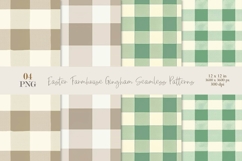 Easter Farmhouse Gingham Patterns Product Image 1