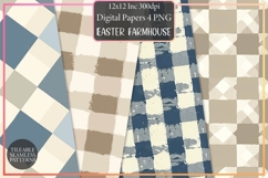 Easter Farmhouse Gingham Patterns Product Image 1