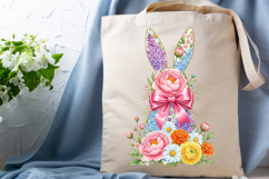 Easter Floral Bunny Sublimation Png Product Image 3