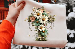 Easter Floral Cross Clipart Product Image 2