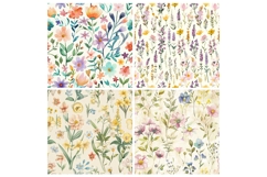Easter Floral Seamless Pattern Product Image 2