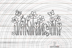 Easter Flowers Cutting file SVG DXF Product Image 1