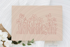 Easter Flowers Cutting file SVG DXF Product Image 3