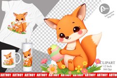 Easter Fox Clipart Product Image 1