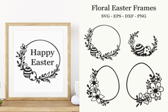 Floral Easter Frames SVG - Easter Frames SVG, eps ,png Product Image 1