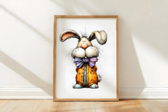 Easter Funny Bunny Clipart Product Image 3