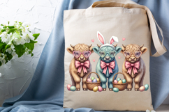 Easter Funny Cow Sublimation Png Product Image 3