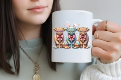Easter Funny Cow Sublimation Png Product Image 4