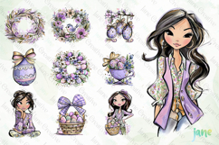Easter Garden Sublimation Clipart Bundle Product Image 9