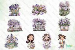 Easter Garden Sublimation Clipart Bundle Product Image 7