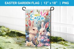 Easter garden flag, easter bunny garden flag Product Image 1