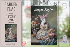 Easter Garden flags| Sublimation|Happy Easter bunny flags Product Image 1
