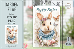 Easter Garden flags| Sublimation|Happy Easter bunny flags Product Image 1