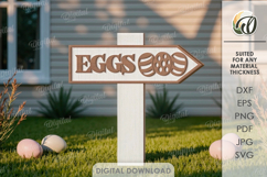 3D Easter Garden Signs Bundle Laser Cut. Garden Decor SVG Product Image 13