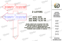 3D Easter Garden Signs Bundle Laser Cut. Garden Decor SVG Product Image 5
