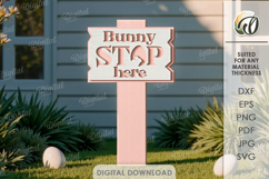 3D Easter Garden Signs Bundle Laser Cut. Garden Decor SVG Product Image 6