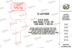 3D Easter Garden Sign Laser Cut. Garden Decor SVG Product Image 2