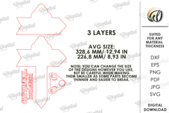 3D Easter Garden Sign Laser Cut. Garden Decor SVG Product Image 2