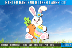 Easter Garden Stakes Laser Cut Bundle, Wooden Plant Markers Product Image 11
