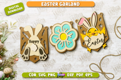 Easter Garland | Easter Banner | Easter Decor | Holiday |CNC Product Image 1