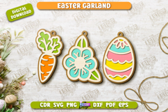 Easter Garland | Easter Banner | Easter Decor | Holiday |CNC Product Image 1