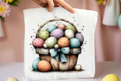 Easter Gift Basket Clipart Product Image 2