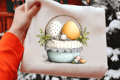 Easter Gift Basket Clipart Product Image 2