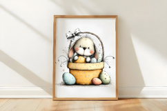 Easter Gift Basket Clipart Product Image 3