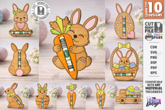 Easter Money Holder Laser Cut Bundle | Spring Gift Tags SVG Product Image 1