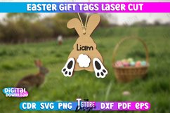 Easter Gift Tag Laser Cut Bundle, Engraved Easter Bunny Tags Product Image 4