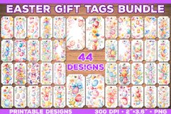 Watercolor Easter Gift Tags Printable Designs Bundle Product Image 1