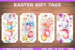 Watercolor Easter Gift Tags Printable Designs Bundle Product Image 7