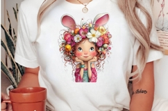 Easter girl clipart Sublimation Product Image 2