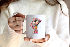 Easter Girl Clipart Sublimation Product Image 2