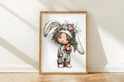 Easter Girl Clipart Sublimation PNG Product Image 3