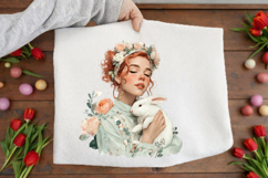 Easter Girl Clipart Sublimation PNG Product Image 3
