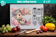 Pink Easter Glass Cutting Boards Kitchen Conversion Product Image 1