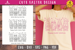 Cute Easter animal SVG design Funny Easter bundle Product Image 5