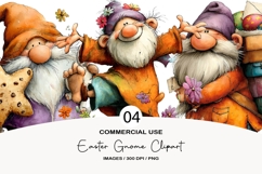 Easter gnome clipart Product Image 1