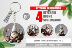 Keychain Easter Gnome Embroidery Product Image 1