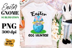 Easter gnome in an crack egg sublimation. Easter Egg Hunter Product Image 1