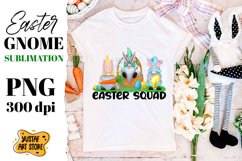 Cute Easter gnomies sublimation design. Easter Squad Product Image 1