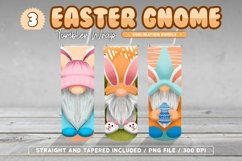 Easter Gnome Tumbler Wrap, Easter 20oz Skinny Tumbler PNG Product Image 1