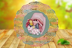 Easter Gnome - 10&quot; Wind Spinner Sublimation - PNG Design Product Image 1