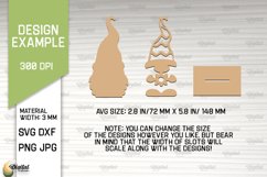Easter Gnome SVG. Easter Decor Laser Cut. 3D Stand SVG Product Image 2